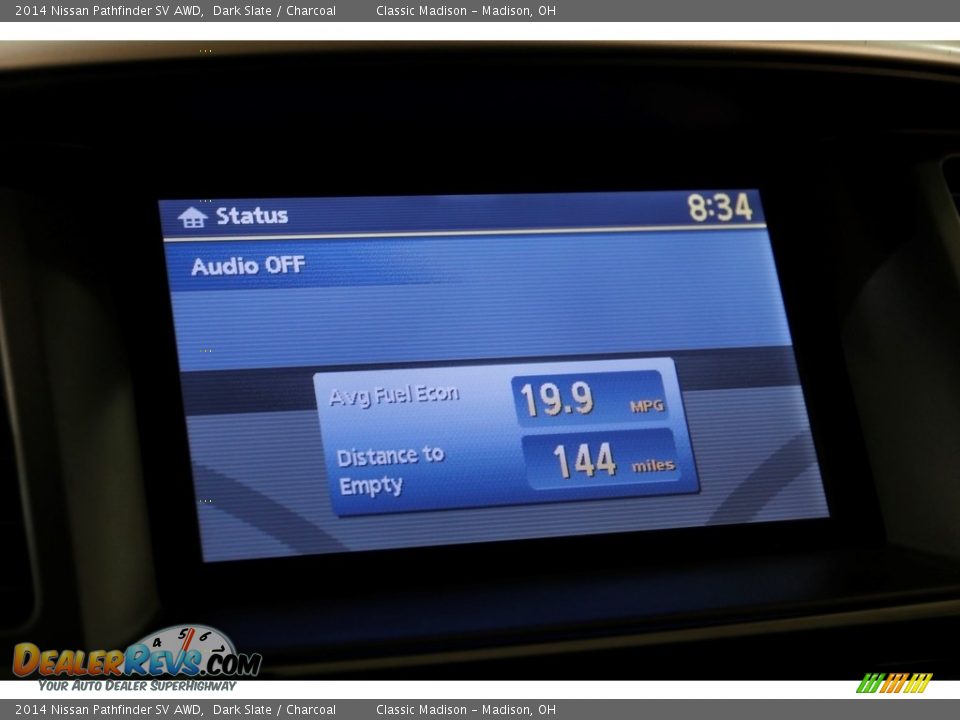 2014 Nissan Pathfinder SV AWD Dark Slate / Charcoal Photo #9