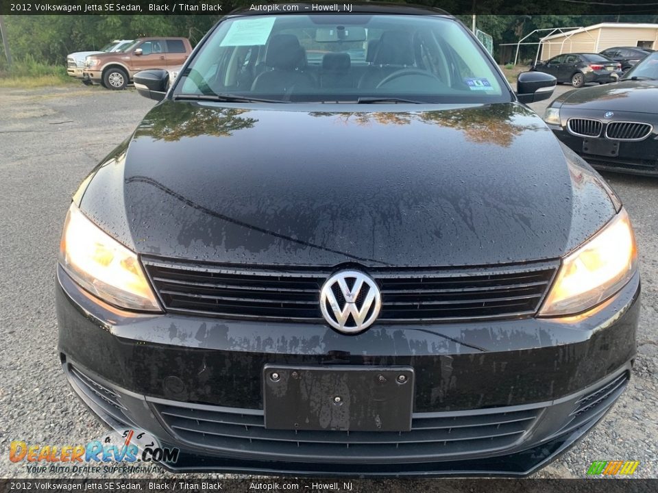2012 Volkswagen Jetta SE Sedan Black / Titan Black Photo #8