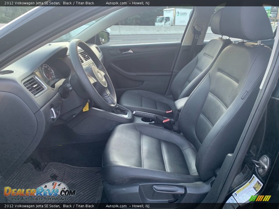 2012 Volkswagen Jetta SE Sedan Black / Titan Black Photo #10