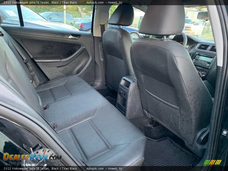 2012 Volkswagen Jetta SE Sedan Black / Titan Black Photo #11
