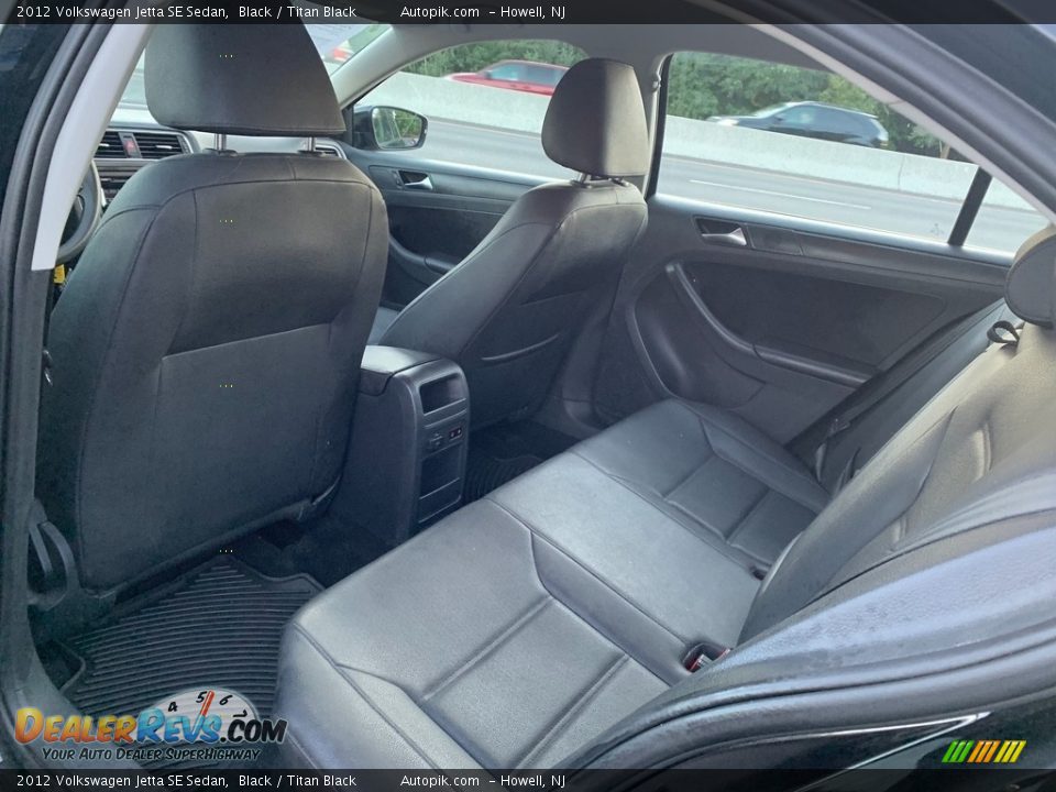 2012 Volkswagen Jetta SE Sedan Black / Titan Black Photo #12