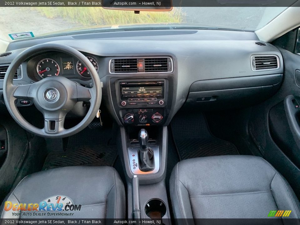 2012 Volkswagen Jetta SE Sedan Black / Titan Black Photo #13