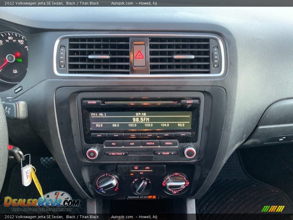 2012 Volkswagen Jetta SE Sedan Black / Titan Black Photo #14