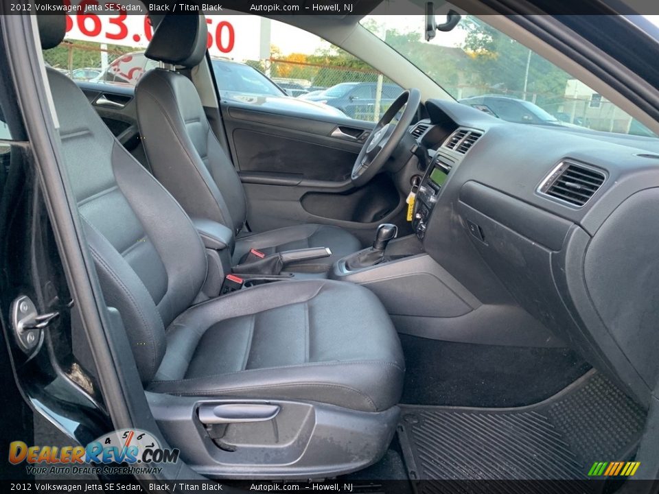 2012 Volkswagen Jetta SE Sedan Black / Titan Black Photo #15