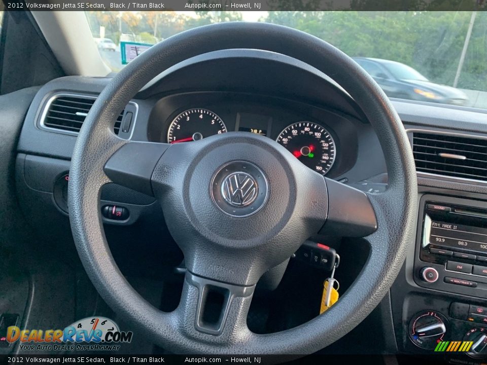 2012 Volkswagen Jetta SE Sedan Black / Titan Black Photo #18