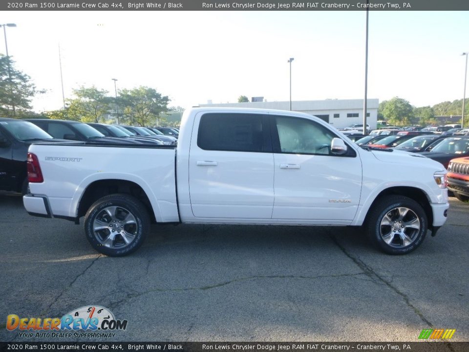 2020 Ram 1500 Laramie Crew Cab 4x4 Bright White / Black Photo #6