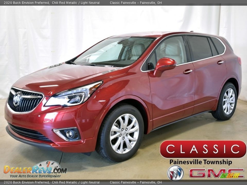 2020 Buick Envision Preferred Chili Red Metallic / Light Neutral Photo #1