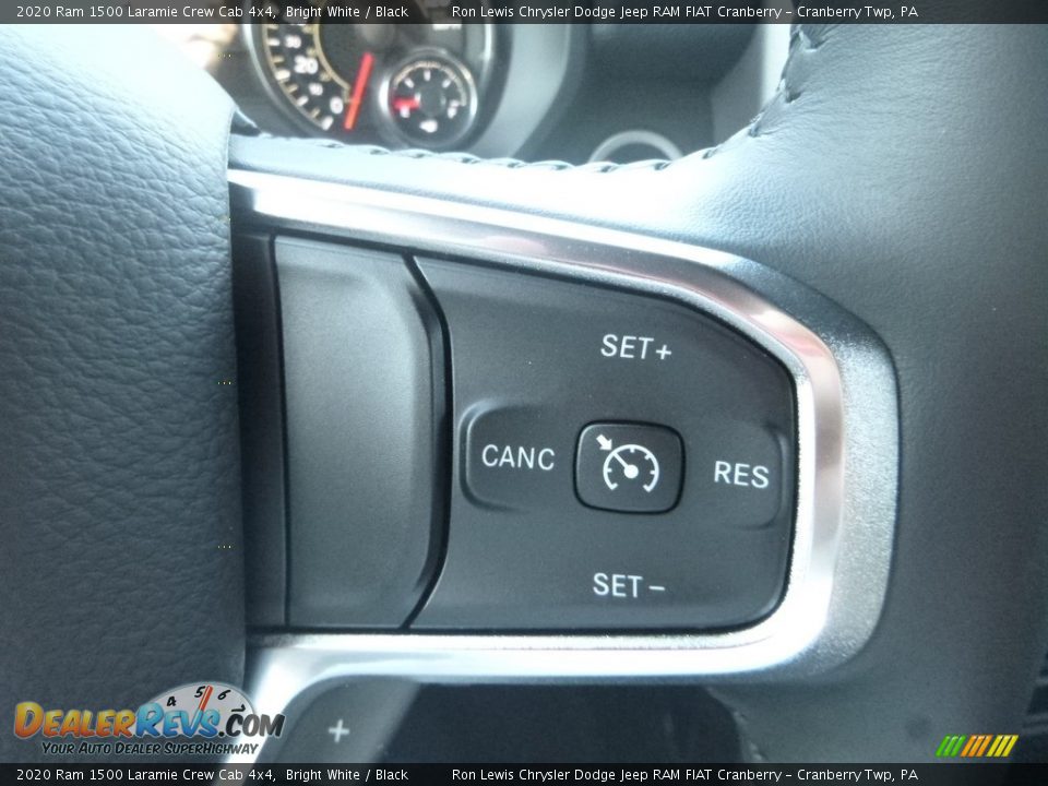 2020 Ram 1500 Laramie Crew Cab 4x4 Bright White / Black Photo #19