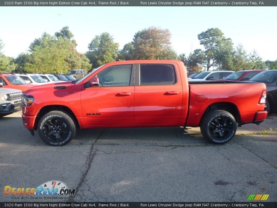 2020 Ram 1500 Big Horn Night Edition Crew Cab 4x4 Flame Red / Black Photo #2
