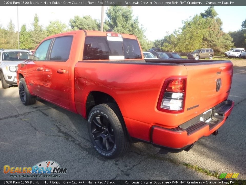 2020 Ram 1500 Big Horn Night Edition Crew Cab 4x4 Flame Red / Black Photo #3
