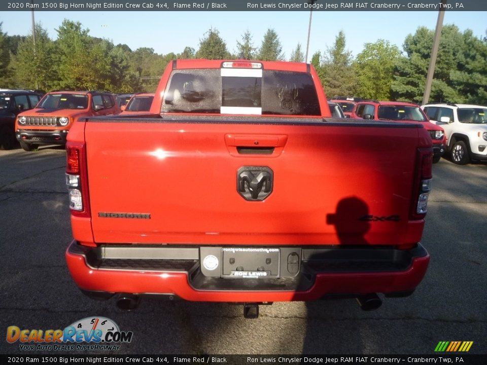 2020 Ram 1500 Big Horn Night Edition Crew Cab 4x4 Flame Red / Black Photo #4