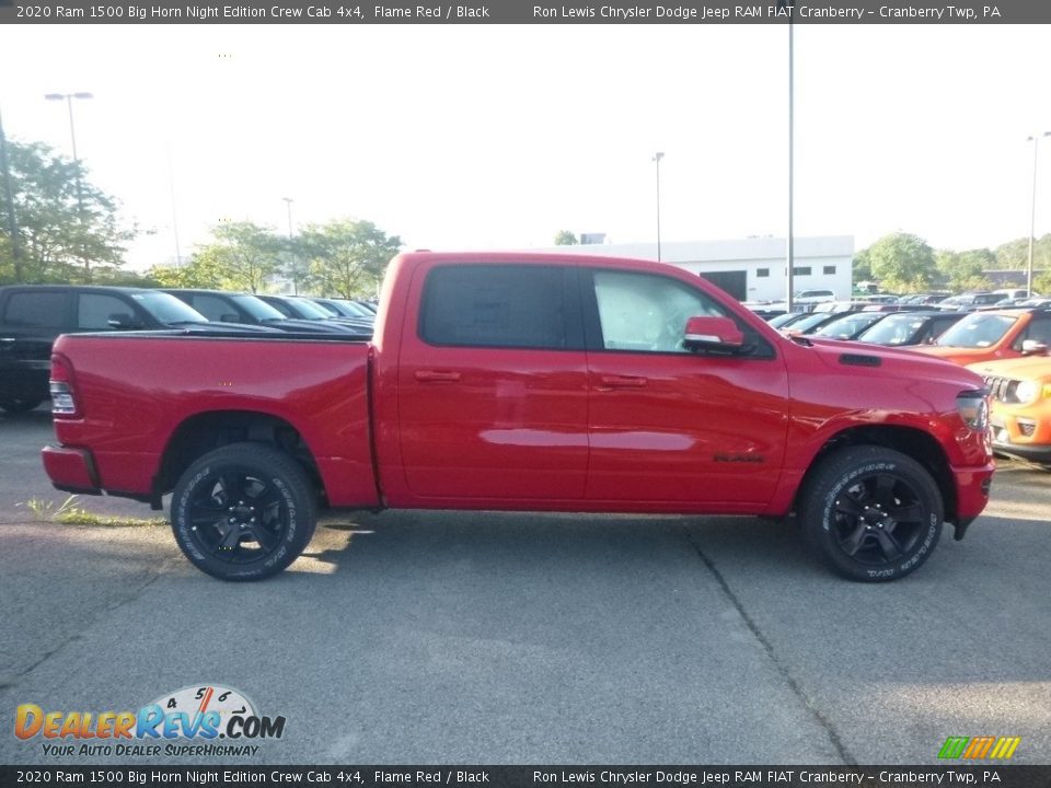 2020 Ram 1500 Big Horn Night Edition Crew Cab 4x4 Flame Red / Black Photo #6