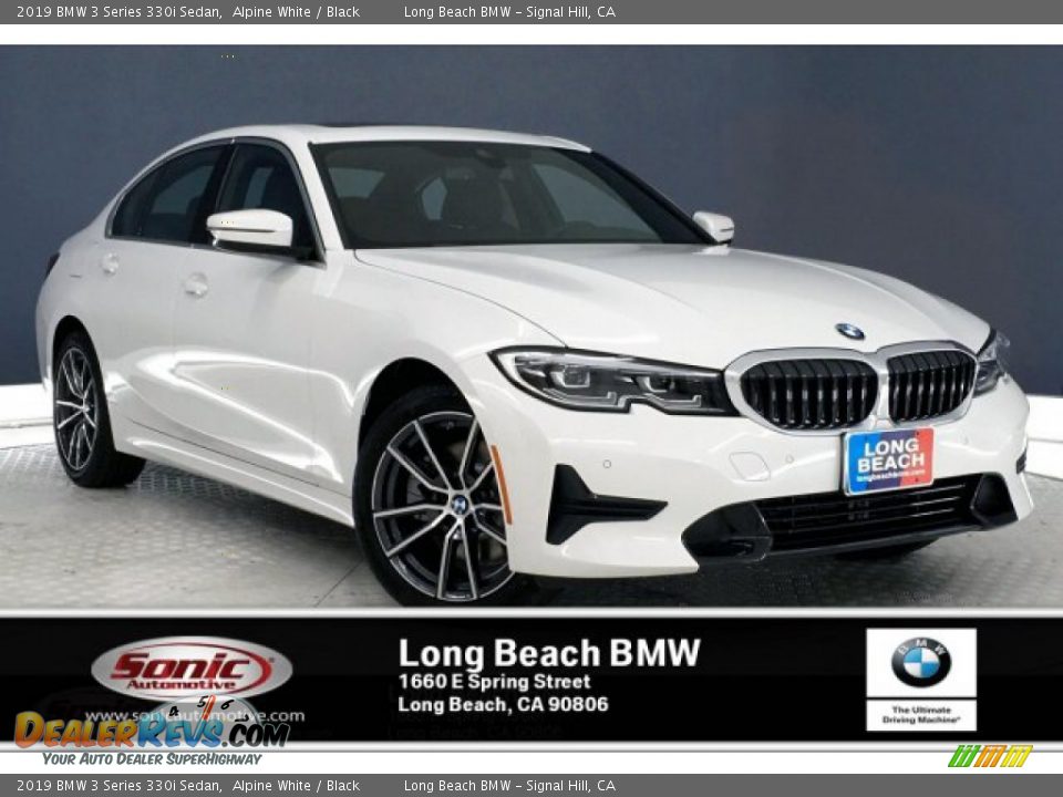 2019 BMW 3 Series 330i Sedan Alpine White / Black Photo #1