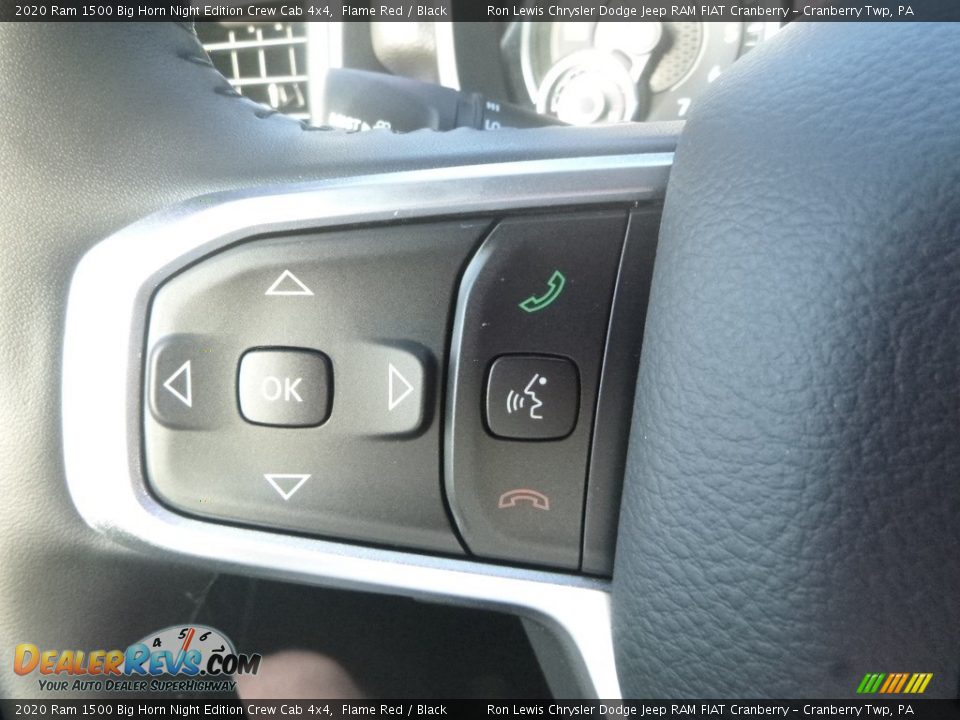 2020 Ram 1500 Big Horn Night Edition Crew Cab 4x4 Flame Red / Black Photo #20