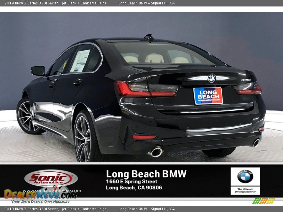 2019 BMW 3 Series 330i Sedan Jet Black / Canberra Beige Photo #2
