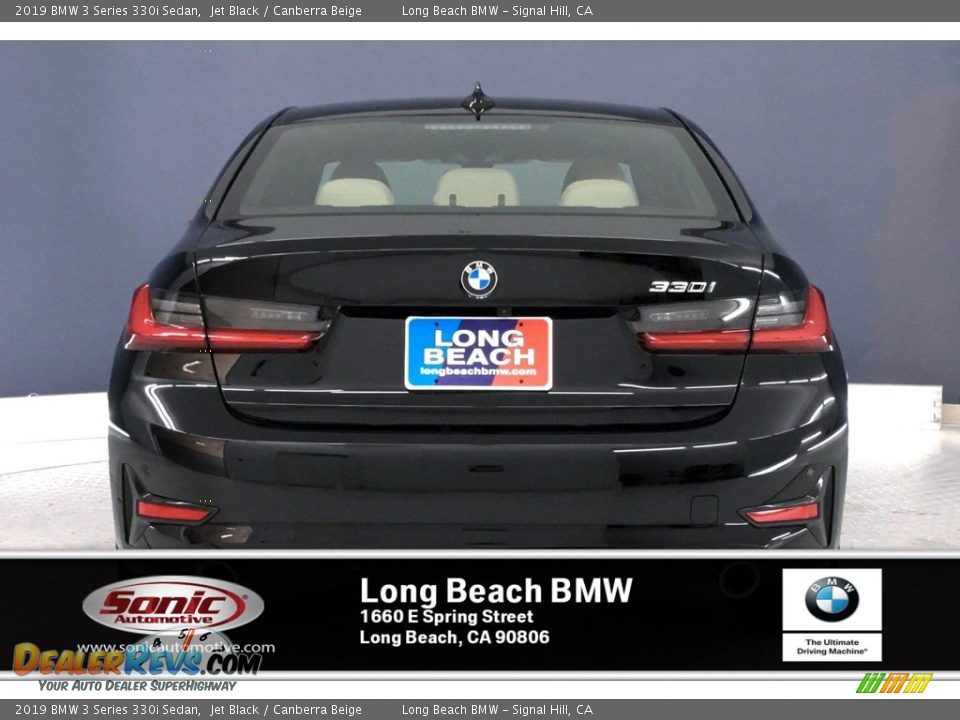 2019 BMW 3 Series 330i Sedan Jet Black / Canberra Beige Photo #3