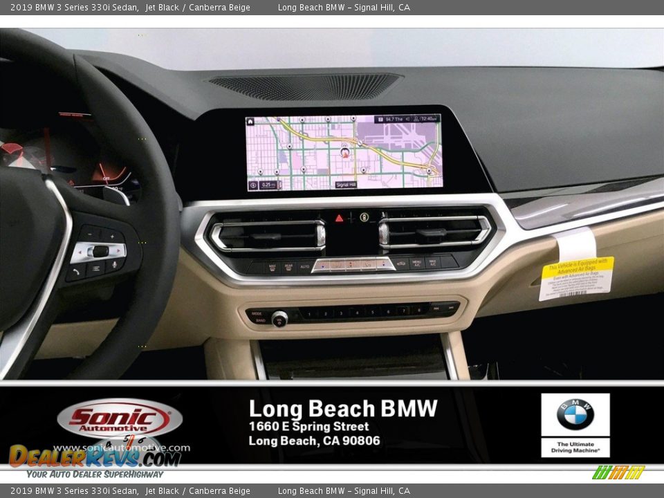 2019 BMW 3 Series 330i Sedan Jet Black / Canberra Beige Photo #5