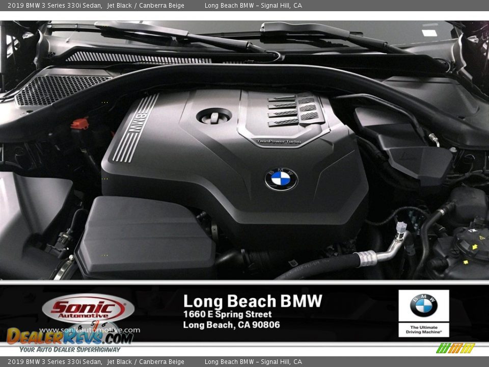 2019 BMW 3 Series 330i Sedan Jet Black / Canberra Beige Photo #8