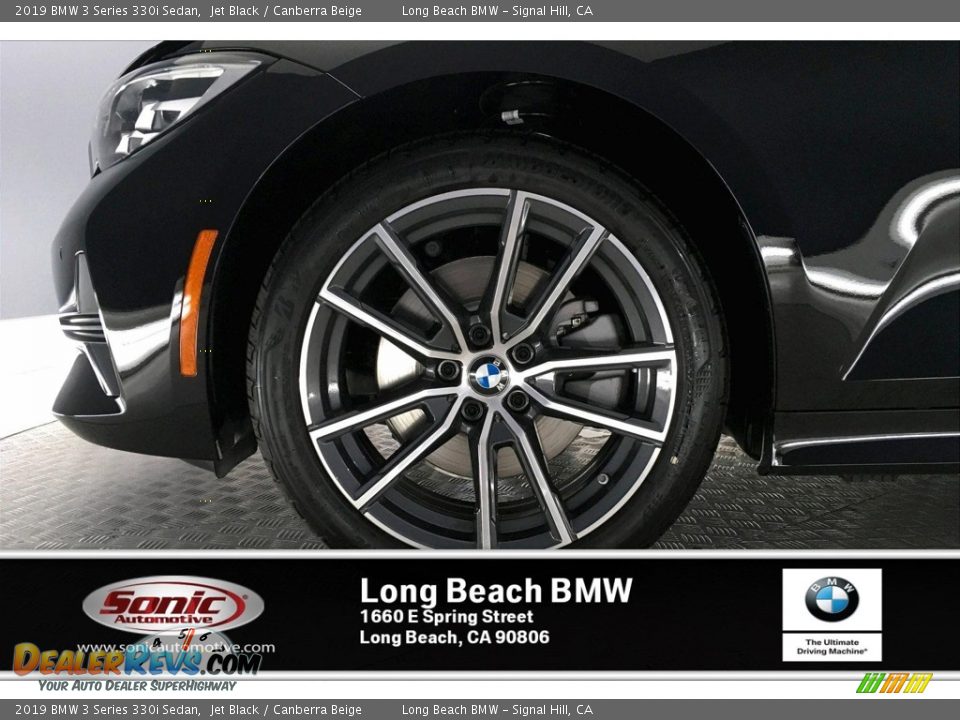 2019 BMW 3 Series 330i Sedan Jet Black / Canberra Beige Photo #9