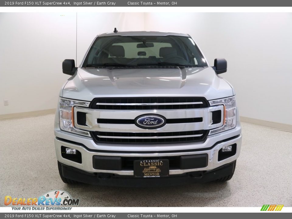 2019 Ford F150 XLT SuperCrew 4x4 Ingot Silver / Earth Gray Photo #2