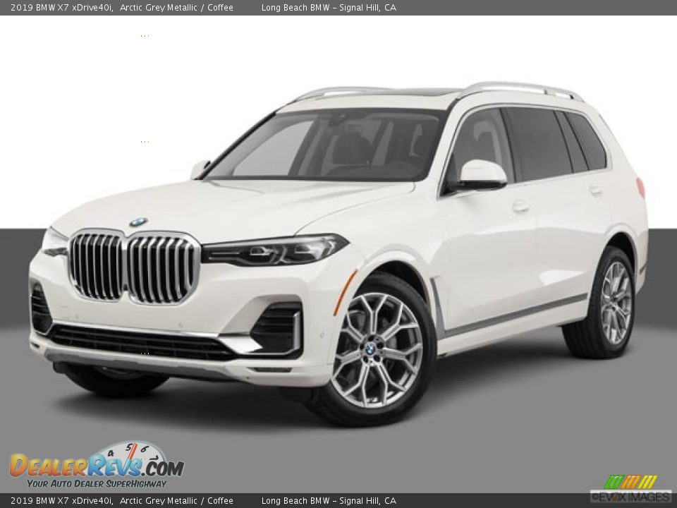2019 BMW X7 xDrive40i Arctic Grey Metallic / Coffee Photo #1