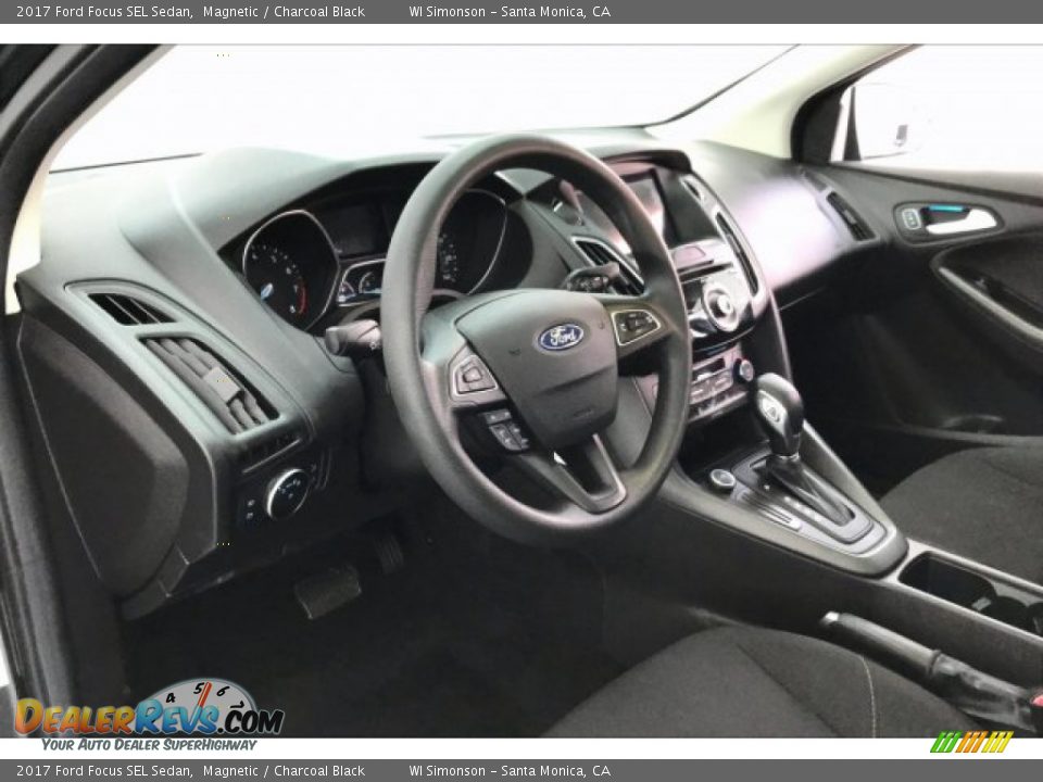 Charcoal Black Interior - 2017 Ford Focus SEL Sedan Photo #22