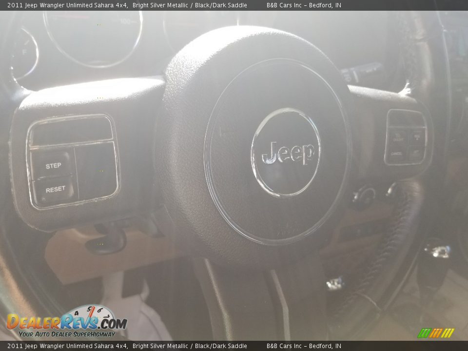 2011 Jeep Wrangler Unlimited Sahara 4x4 Bright Silver Metallic / Black/Dark Saddle Photo #30