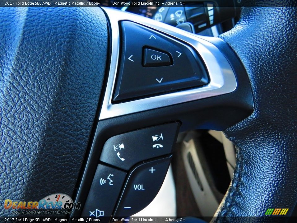 2017 Ford Edge SEL AWD Magnetic Metallic / Ebony Photo #34