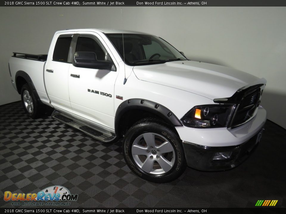 2018 GMC Sierra 1500 SLT Crew Cab 4WD Summit White / Jet Black Photo #2