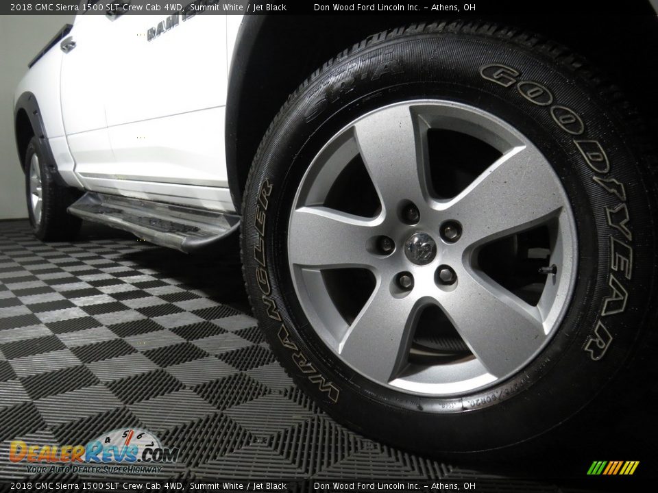 2018 GMC Sierra 1500 SLT Crew Cab 4WD Summit White / Jet Black Photo #3