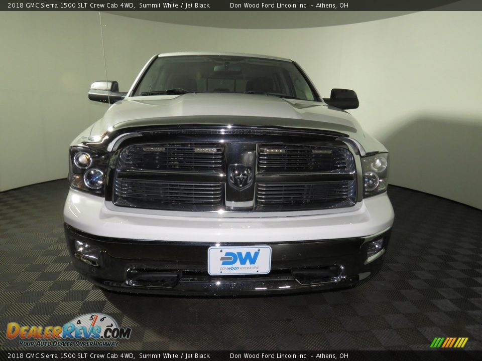2018 GMC Sierra 1500 SLT Crew Cab 4WD Summit White / Jet Black Photo #4