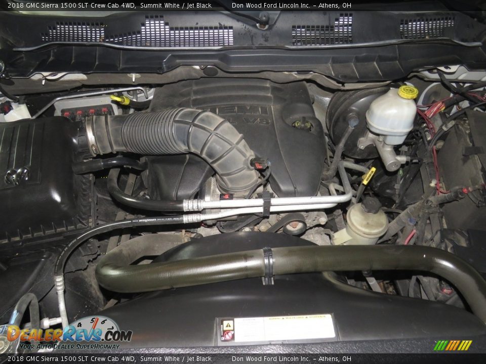 2018 GMC Sierra 1500 SLT Crew Cab 4WD Summit White / Jet Black Photo #5