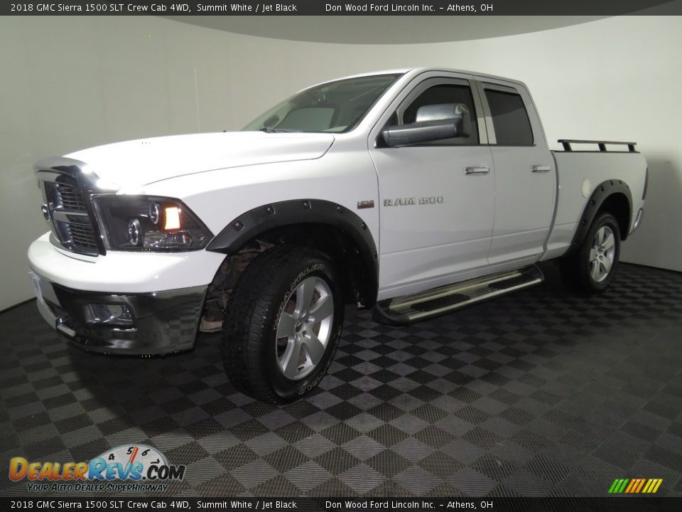 2018 GMC Sierra 1500 SLT Crew Cab 4WD Summit White / Jet Black Photo #6