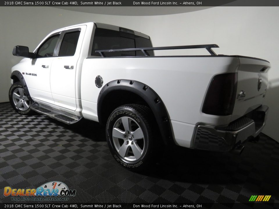 2018 GMC Sierra 1500 SLT Crew Cab 4WD Summit White / Jet Black Photo #8