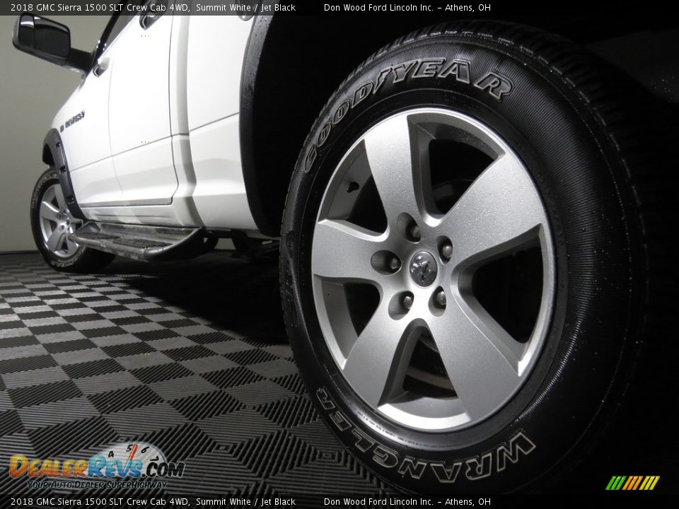 2018 GMC Sierra 1500 SLT Crew Cab 4WD Summit White / Jet Black Photo #9