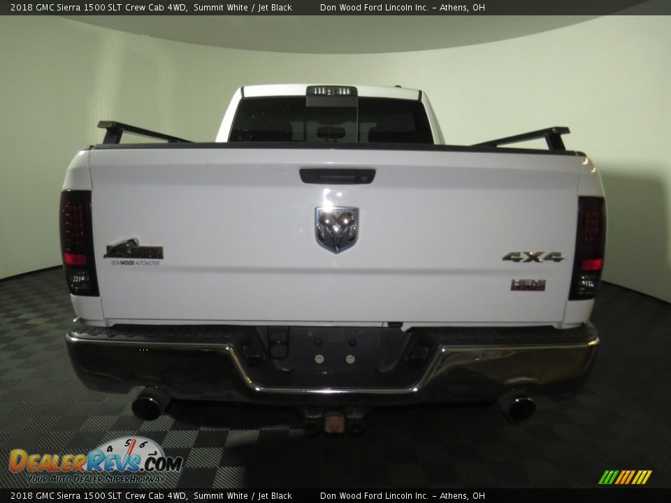 2018 GMC Sierra 1500 SLT Crew Cab 4WD Summit White / Jet Black Photo #10