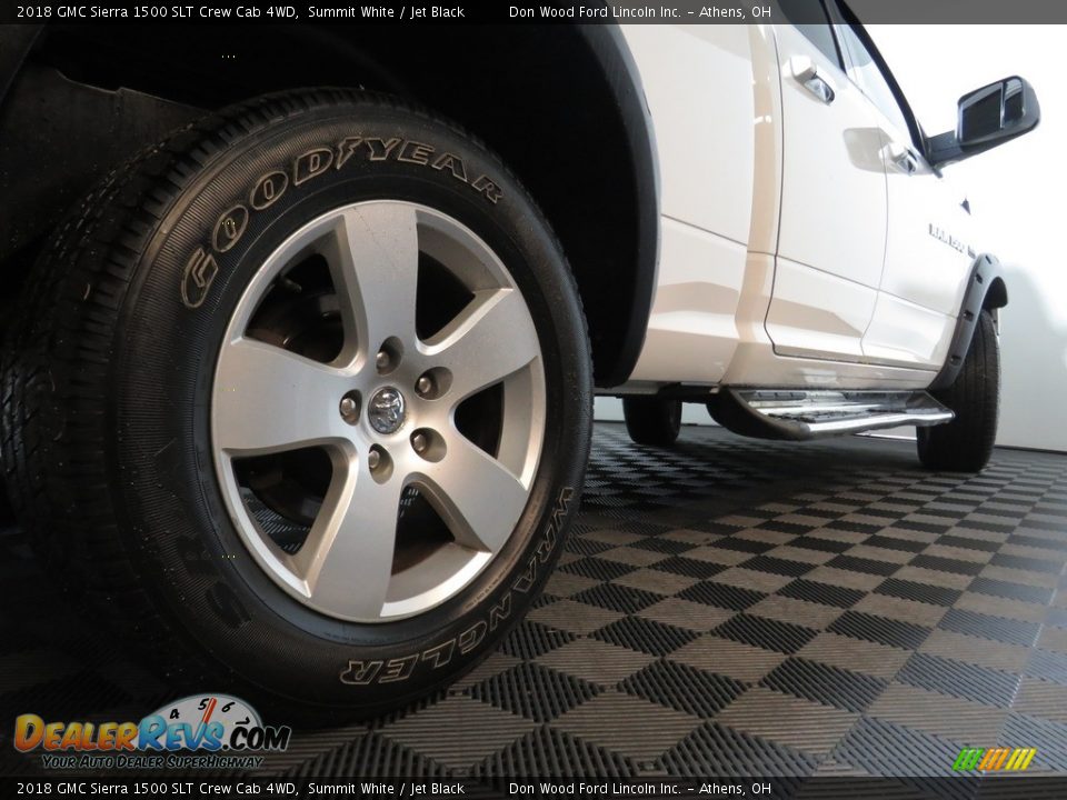 2018 GMC Sierra 1500 SLT Crew Cab 4WD Summit White / Jet Black Photo #14