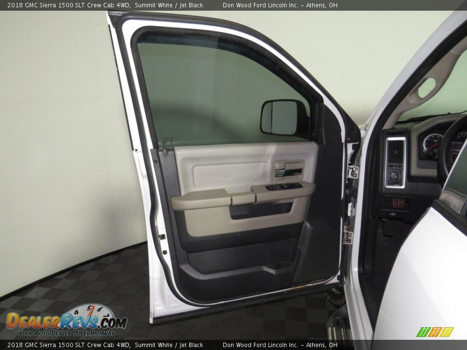 2018 GMC Sierra 1500 SLT Crew Cab 4WD Summit White / Jet Black Photo #15