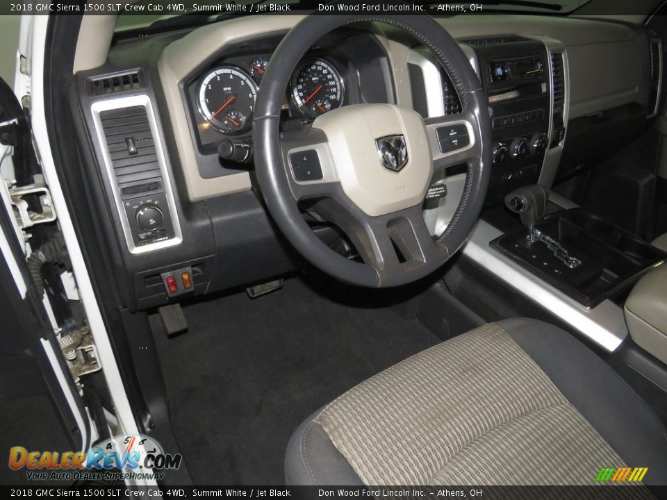 2018 GMC Sierra 1500 SLT Crew Cab 4WD Summit White / Jet Black Photo #18