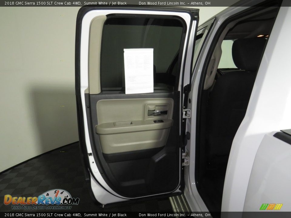 2018 GMC Sierra 1500 SLT Crew Cab 4WD Summit White / Jet Black Photo #20