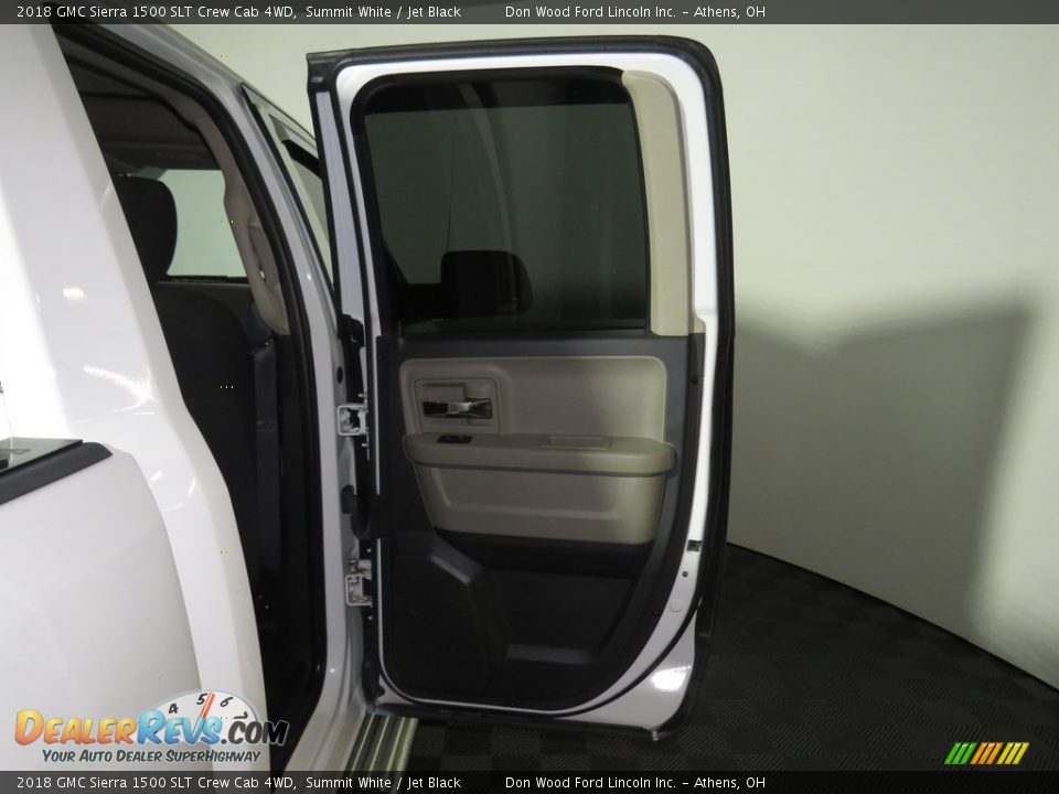 2018 GMC Sierra 1500 SLT Crew Cab 4WD Summit White / Jet Black Photo #22