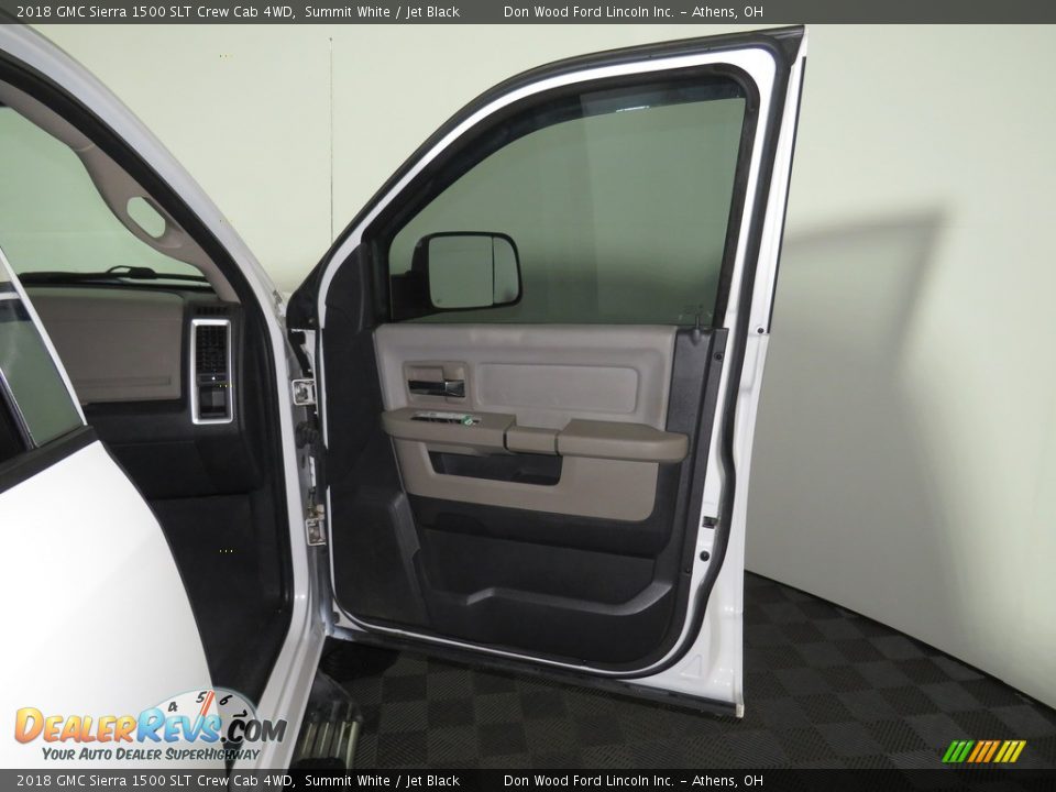 2018 GMC Sierra 1500 SLT Crew Cab 4WD Summit White / Jet Black Photo #24