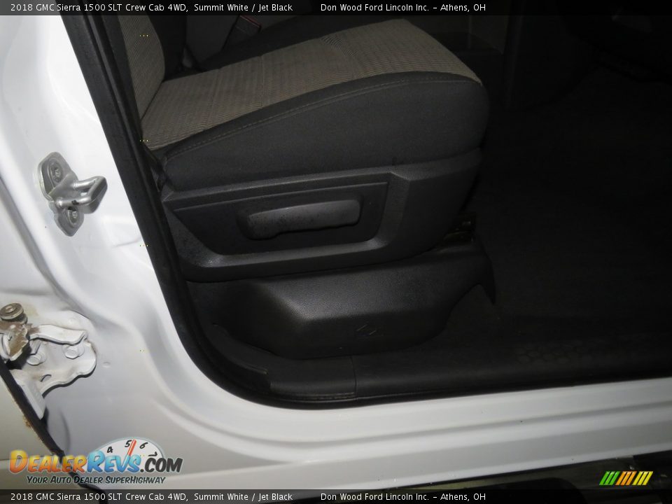 2018 GMC Sierra 1500 SLT Crew Cab 4WD Summit White / Jet Black Photo #25