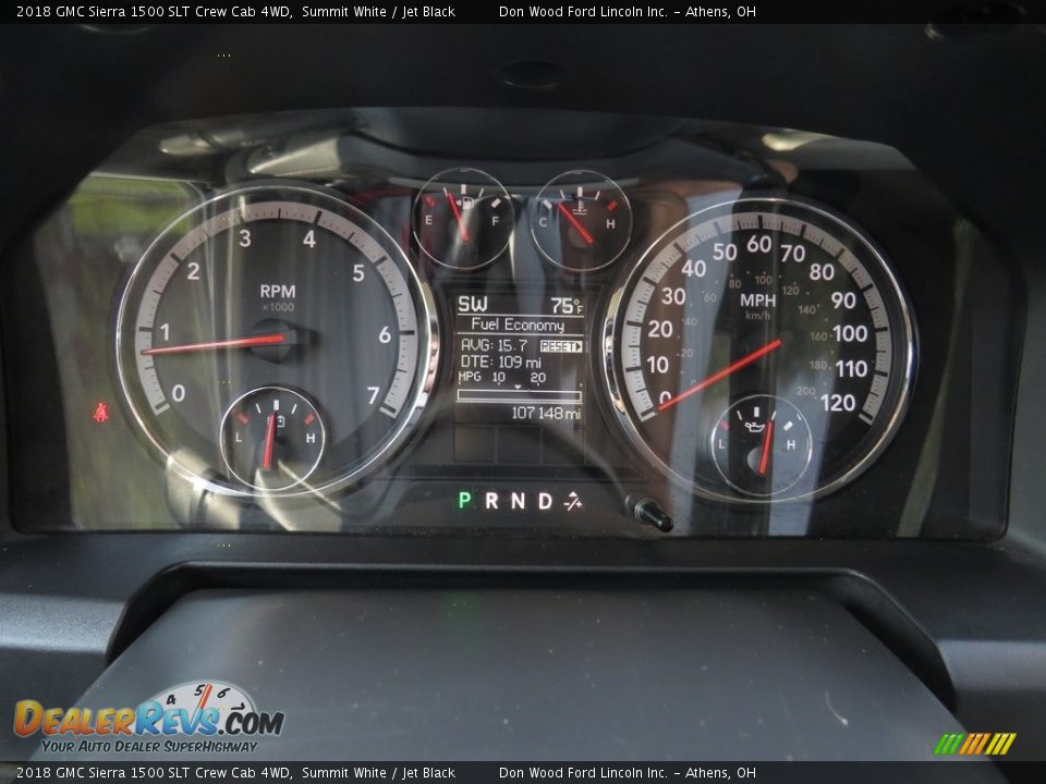 2018 GMC Sierra 1500 SLT Crew Cab 4WD Summit White / Jet Black Photo #28