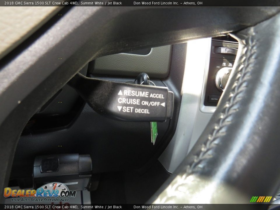 2018 GMC Sierra 1500 SLT Crew Cab 4WD Summit White / Jet Black Photo #31