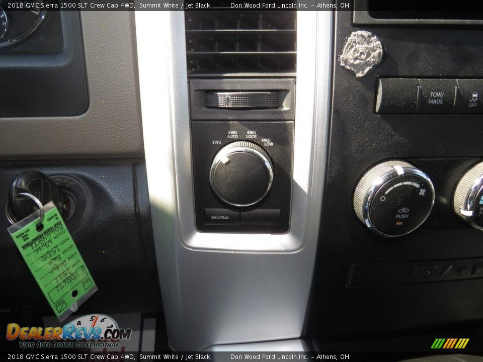 2018 GMC Sierra 1500 SLT Crew Cab 4WD Summit White / Jet Black Photo #34