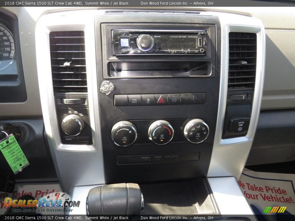 2018 GMC Sierra 1500 SLT Crew Cab 4WD Summit White / Jet Black Photo #35