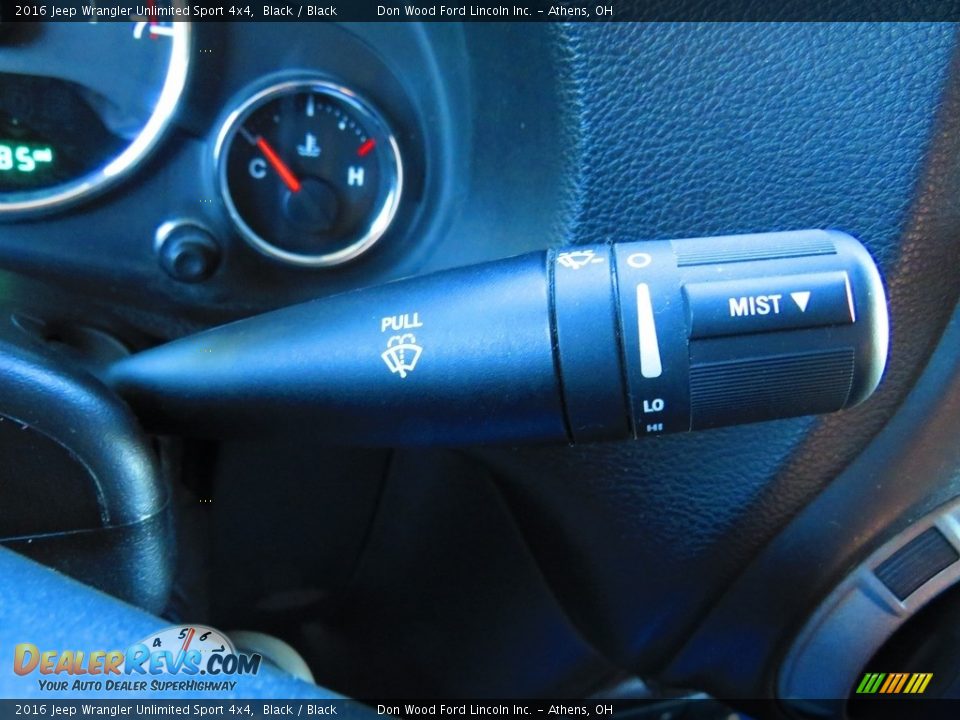 2016 Jeep Wrangler Unlimited Sport 4x4 Black / Black Photo #30