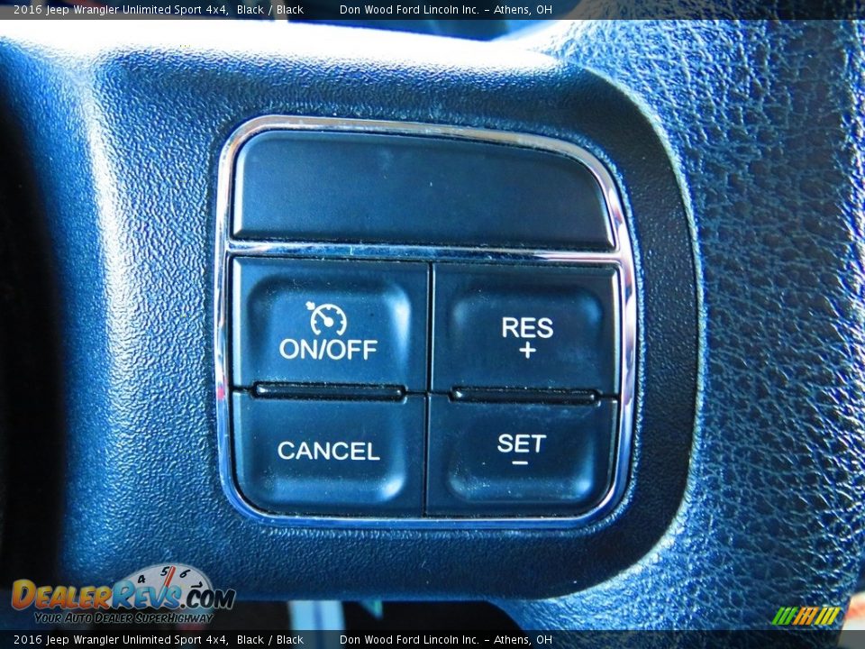 2016 Jeep Wrangler Unlimited Sport 4x4 Black / Black Photo #32