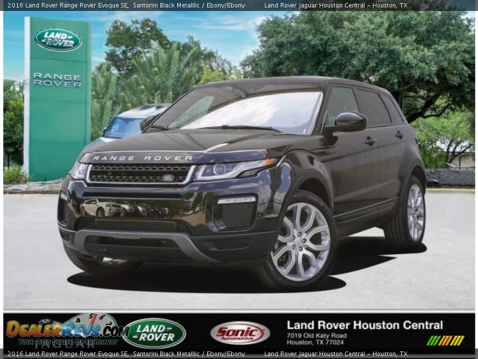 2016 Land Rover Range Rover Evoque SE Santorini Black Metalllic / Ebony/Ebony Photo #1